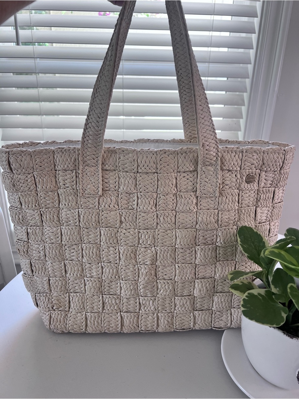 Seafolly Natural Woven Tote Bag